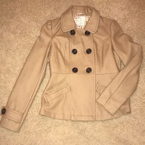 Tulle pea coat jacket